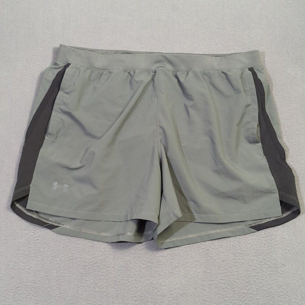 Under Armour Shorts Men's XXL Gray Launch 5" Running Short With Mesh Liner